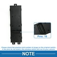 thumbnail image 4 of Interruptor de ventana eléctrica Unique Bargains No. 935701Y500 para el lado del conductor delantero del Kia Morning Picanto 2012-2021 en negro, 4 of 7
