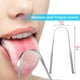 thumbnail image 2 of Raspador de lengua de acero inoxidable, limpiadores de lengua, aliento fresco, sabor restaurado, forma de U, 2 of 4