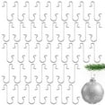 thumbnail image 2 of 50 PCS Ornament Hooks - Sturdy Metal Christmas Tree Hangers for Securely Displaying Xmas Ball Ornaments & Decor, 2 of 5