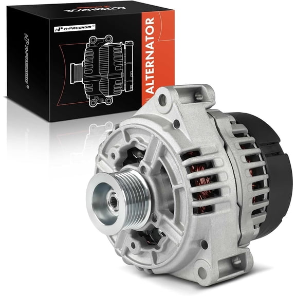 A-Premium Alternator Compatible with Land Rover Range Rover 1999 2000 2001 2002, 4.0L 4.6L, 12V 150A 7-Groove Pulley Clockwise, Replace# ERR5834, 0123520022