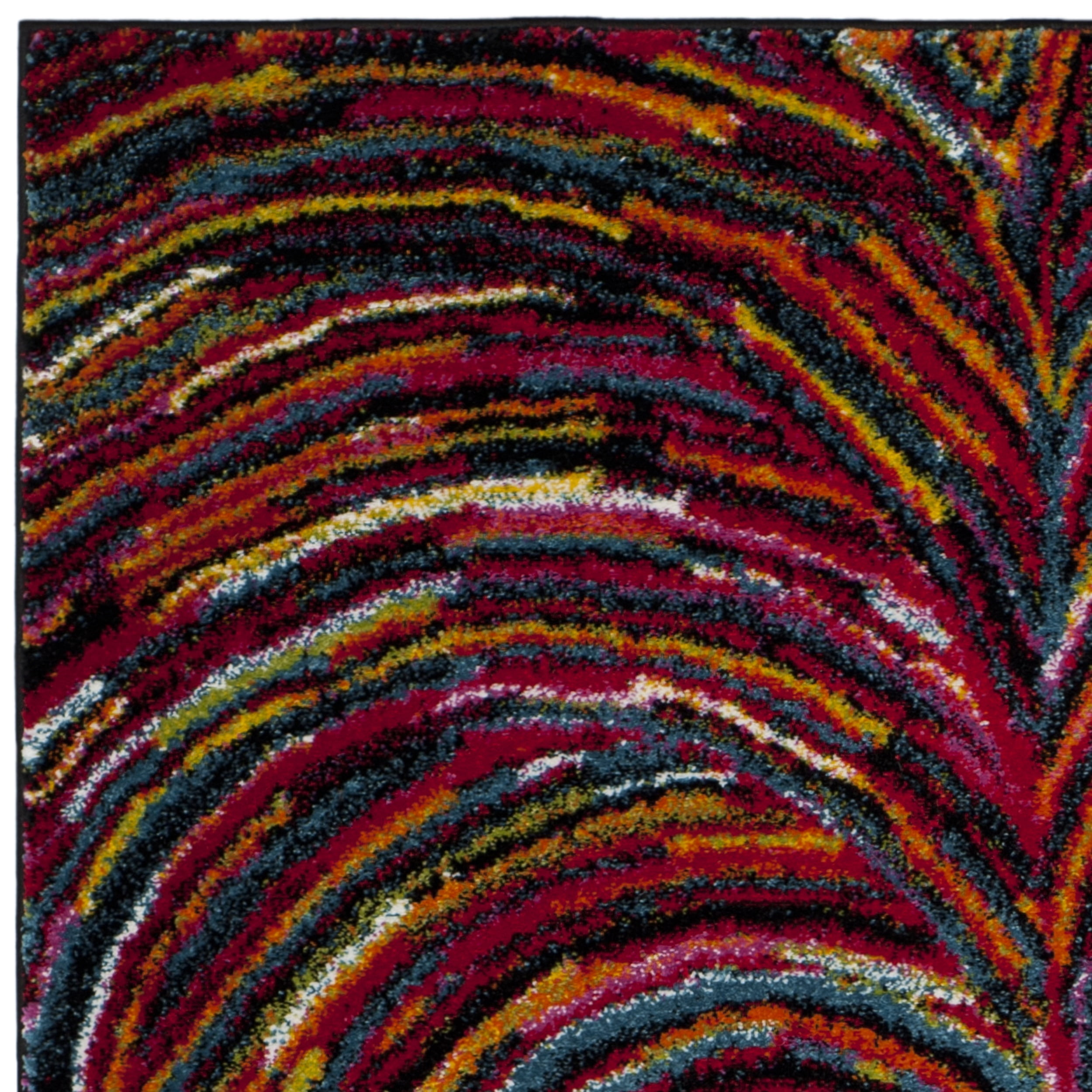 SAFAVIEH Aruba Georiana Geometric Floral Runner Rug, Multi, 2'3" x 8'