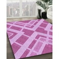thumbnail image 3 of Ahgly Company Machine Washable Indoor Rectangle Transitional Neon Pink Area Rugs, 8' x 12', 3 of 7