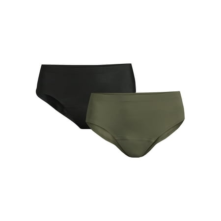 

No Boundaries Women s Hipster Period Panties Moderate Absorbency 2-Pack
