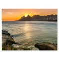thumbnail image 2 of Ipanema in Rio de Janeiro Sunset - Extra Large Seascape Art Canvas, 2 of 3