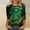 T Shirts-Multicolor, variant on Gamivast Womens St Patricks Day Shirts Plus Size Funny Shamrock Clover Graphic Crew Neck Blouses Comfy 3/4 Sleeve Trendy Pullover Vacation Outfits S-5Xl