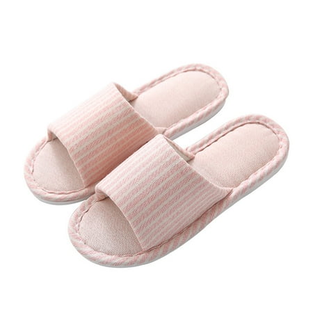 

Homgreen Women s Open Toe Slide Slipper with Memory Foam Soft Slip-on House Slippers for Indoor Comfort