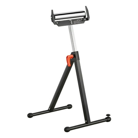 KFFKFF Roller Support, Capable of Holding 250 lb, Height Modifiable from 27 in to 43 in, Collapsible and Robust with Border Guides & 11.5 in Refined Steel Roller Top