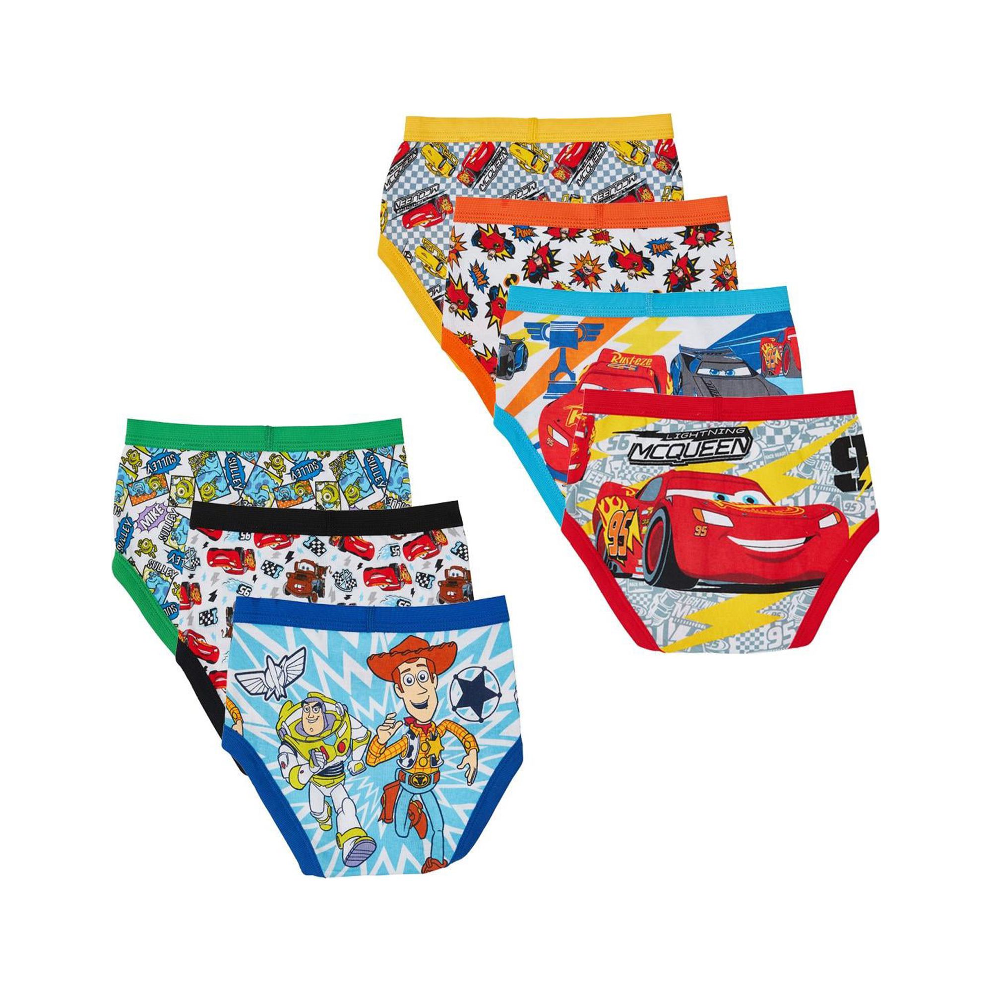 Cars, Toy Story & Monsters Inc. Variety Toddler Boy Brief Underwear, 7-Pack, Sizes 3T-4T - image 2 of 3