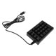 thumbnail image 3 of Mechanical Numeric Keypad Wired 21 Keys Blue Switch Color LED USB Portable K21 Numpad for Laptop PC Computer, 3 of 5