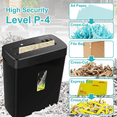 thumbnail image 2 of Paper Shredder, 10-Sheet Cross Cut - P-4 Security - Home Office Use, 2 of 7