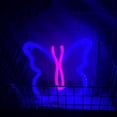 thumbnail image 4 of GROWTH TANK Butterfly Neon Sign, Battery Operated / USB Powered LED Neon Light for Party, Front Door,Home Decoration, Table , Christmas Light Blue Pink Light, 4 of 8