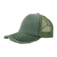 thumbnail image 2 of Perforated Hem Denim Shading Female Fashion Versatile Baseball Cap, 2 of 3