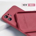 thumbnail image 1 of Liquid Silicone Phone Case For iPhone 14 13 12 11 Pro XS Max XR X Original Soft Protection Cover For iPhone 12 Mini 7 8 Plus SE2, 1 of 7