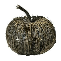 Handwoven Rattan Halloween Pumpkin, Mini Pumpkins For Fall And Thanksgiving Table Decor, Farmhouse Style Natural Decorations (Three Sizes Options)