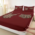 thumbnail image 3 of Homewish Leopard Print Clothes Full Size Sheets, Fashion Cheetah Bed Sheets, Teens Girls Women Sheet Sets, Microfiber Bedroom Decor, 4-Piece, 3 of 7
