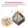 thumbnail image 2 of 50Pcs Candy Box with Ribbon Container Paper Chocolate Cookie Packaging Boxes Party Baby Shower Favor Decorations Supplies Dark Blue S, 2 of 7