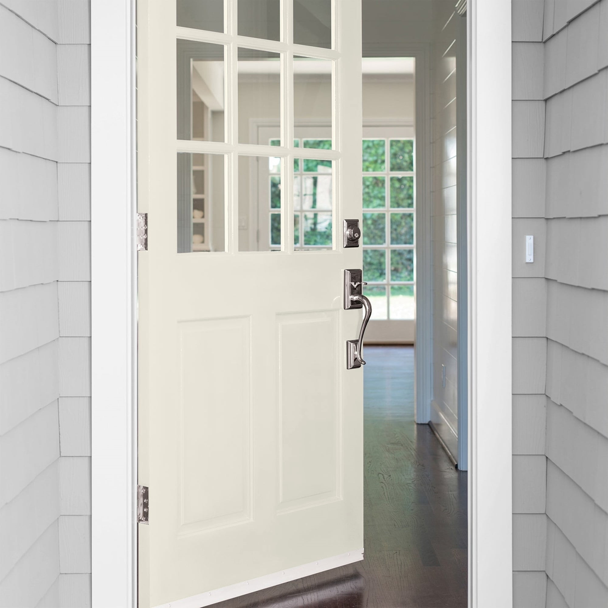 Glidden Fundamentals Oatmeal / Gray, Semi-Gloss Exterior Paint, 5 Gallon