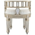 thumbnail image 5 of Butler Specialty Company Rebecca Mirrored 21"W Vanity Stool, 5 of 9