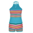 thumbnail image 4 of Ensemble Aguichant pour Femmes, Mode, Sans Manches, Bretelles, Tricoté, Coloré, Sac à Dos-Fesses, 4 of 5