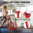 thumbnail image 4 of 12 Inch Steel Plyometric Jump Box Anti Slip Agility Platform for Home Gym Strength Training Red, 4 of 6