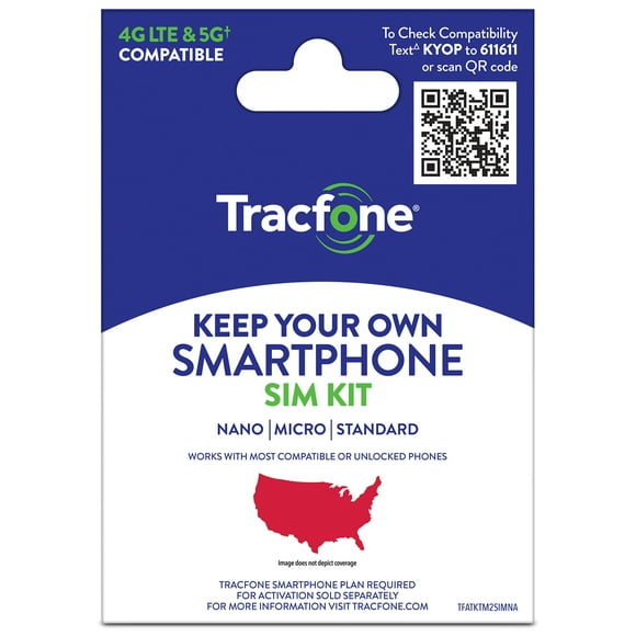 Tracfone Bring Your Own Phone Dual Mini SIM No Airtime - Prepaid Smartphone
