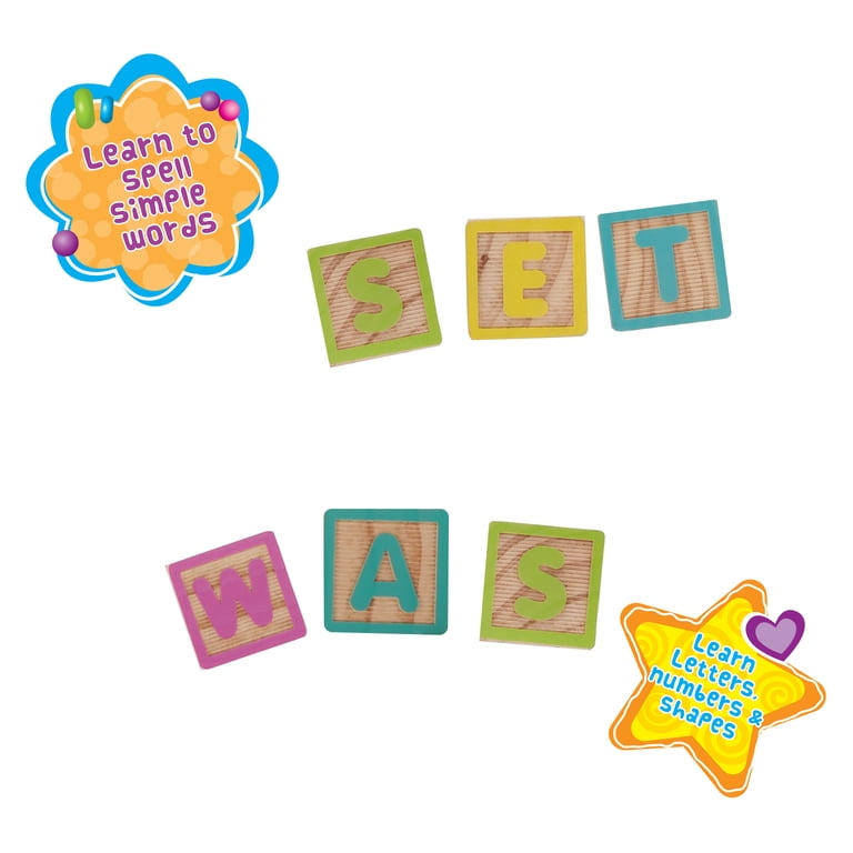 Spark Create Imagine ABC Wooden Blocks, 40-Piece Set photo 5