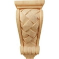 thumbnail image 2 of Ekena Millwork 4 1/2"W x 5"D x 10"H Medium Basket Weave Corbel, Red Oak, 2 of 4