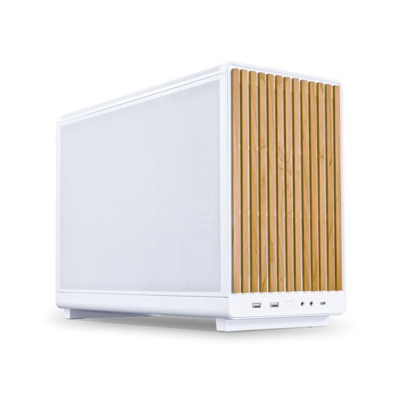 Chasis Lian Li A3-MATX-WD-26.3L en formato micro, color blanco