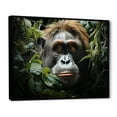 thumbnail image 2 of Designart "Jungle Harmony: Orangutans Among Verdant Greens" Orangutan Floater Framed Wall Decor, 2 of 5