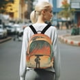 thumbnail image 7 of FORMRS Mini Backpack Purse for Women Travel Daypack Casual Shoulder Bag, Astronaut in Rain, 7 of 7