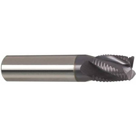 

Accupro 1 Diam Fine Pitch 1-1/4 LOC 4 Flute Solid Carbide Roughing Square End Mill AlTiN Finish 3 OAL 1 Shank Diam Single End Centercutting 30° Helix