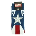 thumbnail image 3 of Marvel Captain America Mens Socks Costume Stars And Stripes Crew Sock 1 Pair, 3 of 3