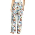 thumbnail image 3 of Naloa Stamp Print Women’s Ultra-Soft Comfy Pajama Lounge Pants with Pockets & Drawstring, 3 of 8