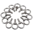 thumbnail image 1 of LinenLoon 12Pcs M6 Lifting Eye Bolts, 304 Stainless Steel Male Thread Machinery Shoulder Ring Eye Bolt Heavy Duty, 1 of 5