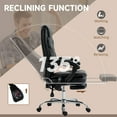 thumbnail image 6 of Vinsetto Vibration Massage Office Chair PU Leather Heat, Black, 6 of 10