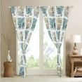thumbnail image 4 of Retro Anchor Curtains 42Wx84L,Nautical Ocean 30%-50% Blackout Curtains,Hawaii Summer Patchwork Plaid Checkered Curtains & Drapes,Lighthouse Ship Starfish Window Curtains 2 Panels for Bedroom, 4 of 6