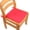 Red-RD, variant on MMJ Seat Cushion 16x16in Set of 2 Outdoor Garden Chair Pads with Straps for Patio Dining Chairs Washable