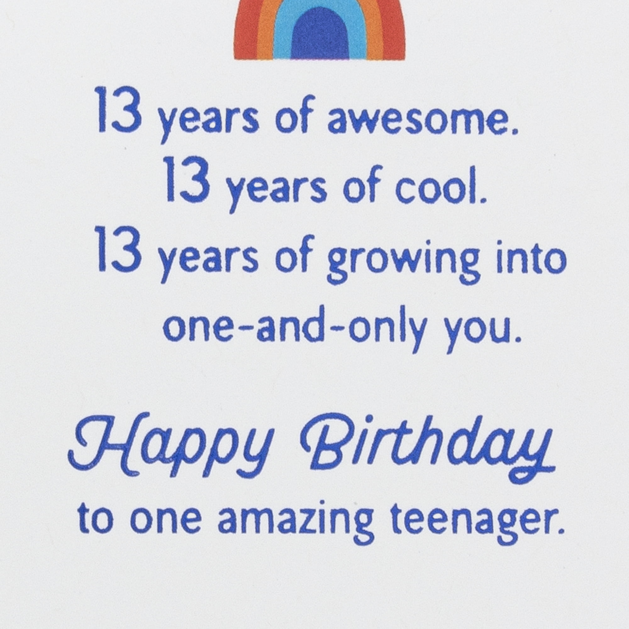 Hallmark 13th Birthday Card (Awesome and Cool)