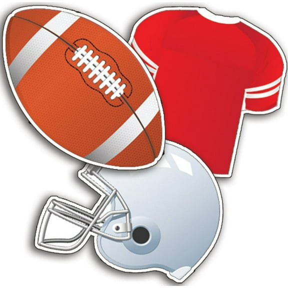 Football Assorted Paper Cut-Outs by Eureka