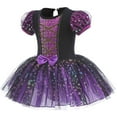 thumbnail image 3 of HWJAD Little Girl's Puff Sleeve Ballet Dance Dress 3-9Y Kids Bodysuit Tutu Tulle Skirts Birthday Princess Dresses, 3 of 9