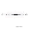 thumbnail image 2 of Cable Chicote Acelerador CAHSA Compatible Con Renault Megane Ii 2.0L 2003 2011, 2 of 6