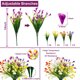 thumbnail image 2 of Husfou - Flores artificiales de cala, plantas artificiales decorativas, macetas colgantes falsas para porche, decoración para el hogar y exteriores, paquete de 12, 2 of 6
