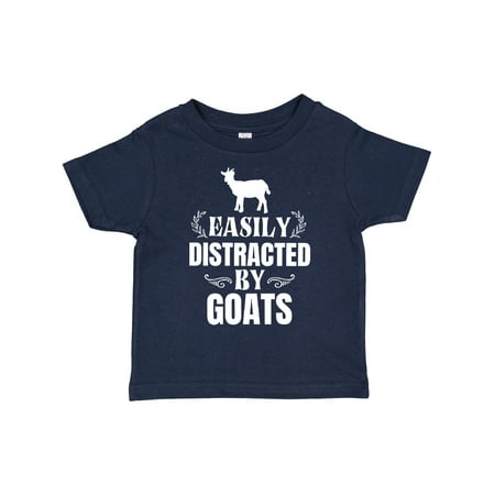 

Inktastic Easily Distracted by Goats Gift Toddler Boy or Toddler Girl T-Shirt