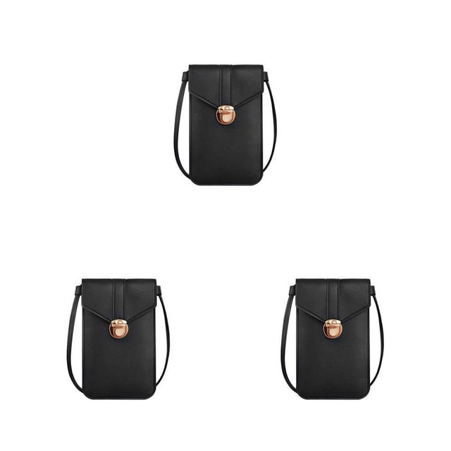 Guardurnaity Bolso de teléfono Crossbody Bolso de hombro de cuero Portátil Deportes al aire libre Monedero Monedero Manos libres Almacenamiento Type1 NO1