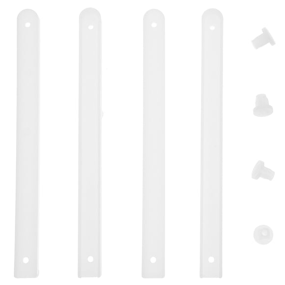 BRIGHTFUFU 2 juegos de guías para cajones, guías resistentes para gabinetes, guías de rieles para armarios con accesorios