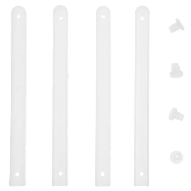 BRIGHTFUFU 2 juegos de guías para cajones, guías resistentes para gabinetes, guías de rieles para armarios con accesorios