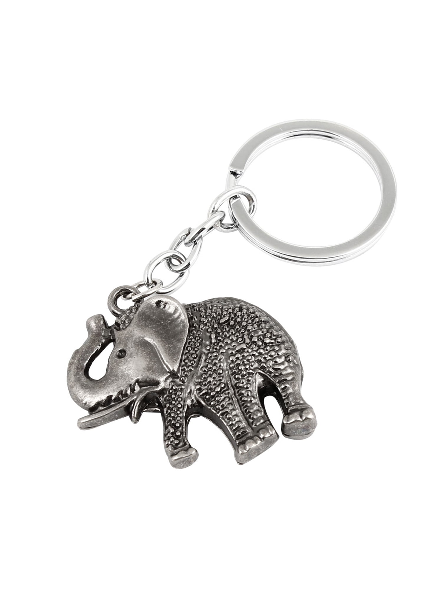 Retro Elephant Keychain KeyRing Bag Pendant Metal Gift Present Accessories 