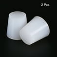 thumbnail image 3 of Uxcell 22mm to 29mm w Hole Silicone Rubber Tapered Plug White for Powder Coating, Painting,2 Pack, 3 of 5