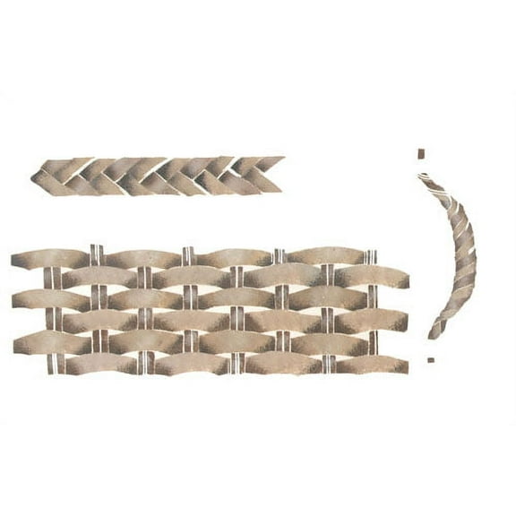 Wicker Weave Pattern Wall Stencil - DEE438 by DeeSigns