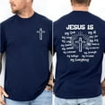 thumbnail image 3 of If You Bring Up My Past You Should Know That Jesus Dropped The Charges Tee, Casual Street Style, Top For Unisex,Edgy Comfort Streetwear, 3 of 7